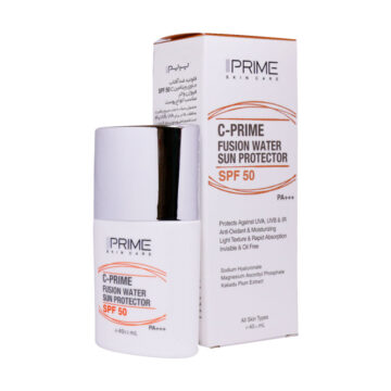 فلوئید ضد آفتاب SPF۵۰ فیوژن واتر پرایم حاوی ویتامین C
