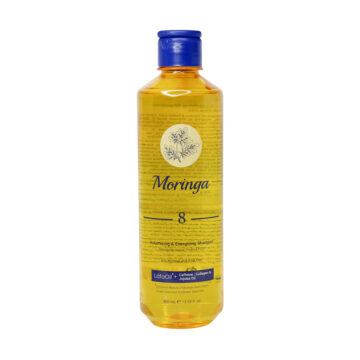 شامپو حجم دهنده و انرژی بخش ۸ مورینگا امو مناسب موهای معمولی و نازک400ml