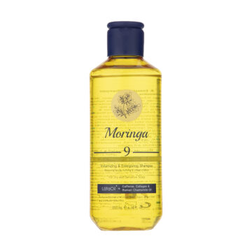 شامپو حجم دهنده و انرژی بخش ۹ مورینگا امو مناسب پوست سر خشک و حساس200ml