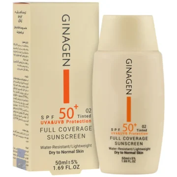 کرم ضد آفتاب رنگی پوست خشک و نرمال SPF50 کد 02
