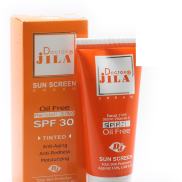 کرم ضد آفتاب رنگی فاقد چربی دکتر ژیلا SPF30 حجم ۶۵ گرم