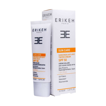 کرم ضد آفتاب و ضد لک SPF50 اریکه 50 میلی لیتر بژ روشن