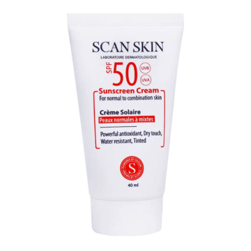 کرم ضد آفتاب SPF50 پوست نرمال تا مختلط اسکن اسکین 40 میلی لیتر